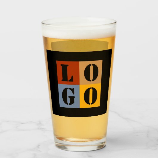 Moderne Schattigee gepersonaliseerde geschenken Zw Glas (Voorkant gevuld)