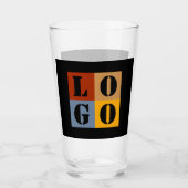 Moderne Schattigee gepersonaliseerde geschenken Zw Glas (Voorkant)