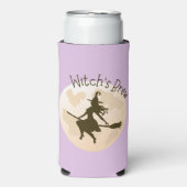 Moderne Schattigee Heksenbrouwtypografie Halloween (Seltzer Voorkant)