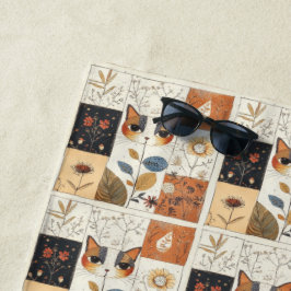 Moderne Schattigee katten uit het midden van de ee Strandlaken