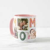 Moderne Schattigee Moeder Mama Kinder Baby Fotocol Mok (Voorkant links)
