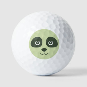 Moderne Schattigee Panda Face lichtgroen Golfballen