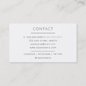 Moderne Schattigee Roze Cheesecake Bakkerij Pastry Visitekaartje (Achterkant)