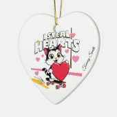 Moderne Schattigee Valentijn Ornamenten voor Vrien (Links)