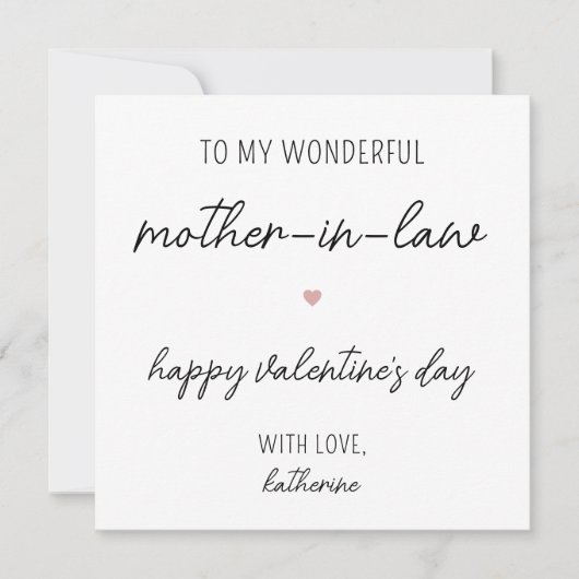 Moderne Schattigee Valentijnsdag Kaart voor moeder (Voorkant)