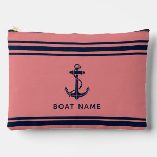 Moderne scheepsanker en naam op maat etui