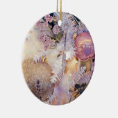 Moderne schilderende kerstbomen Paarse decoraties (Rechts)