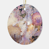 Moderne schilderende kerstbomen Paarse decoraties (Links)