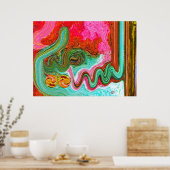 Moderne schilderijen binnen poster (Keuken)