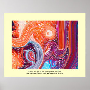 Moderne schilderijen binnen poster