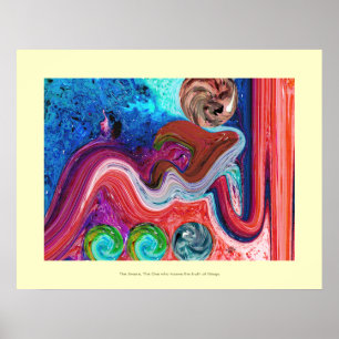 Moderne schilderijen binnen poster