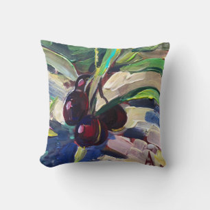 Moderne schilderkunst, olijven op een tak kussen