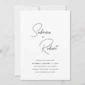 Moderne Schone Bruiloft Save The Date (Voorkant)