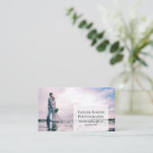 Moderne, schone fotograaf visitekaartje (Staand voorkant)