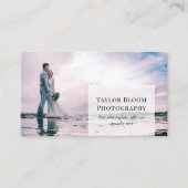 Moderne, schone fotograaf visitekaartje (Voorkant)