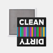 Moderne schone of vuile vaatwasser magneet (Voorkant / Achterkant)