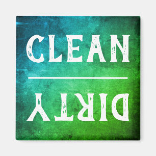 Moderne Schone Vuile Afwasmachine Magneet