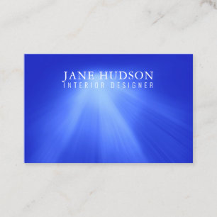 Moderne Schoon Eerlijk Ontwerp Blauw Licht Luxe Visitekaartje