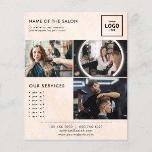 Moderne schoonheidsbrandingontwerp voor profession flyer