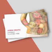 Moderne schoonheidsgroenten Lichaam Nutritionist Visitekaartje