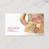 Moderne schoonheidsgroenten Lichaam Nutritionist Visitekaartje (Voorkant)