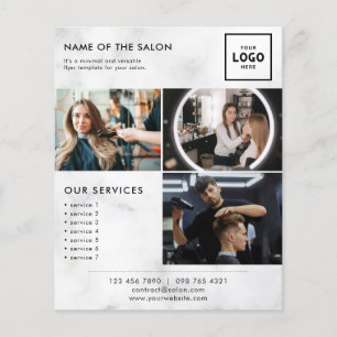 Moderne schoonheidsmerkdesign voor professionals flyer