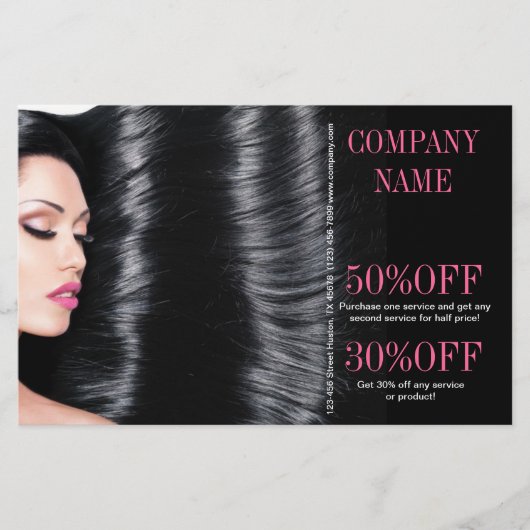 moderne schoonheidssalon Hair Stylist Flyer (Voorkant)