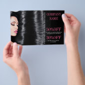moderne schoonheidssalon Hair Stylist Flyer (Hand)