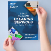 Moderne schoonmaakdiensten  flyer (Hand)