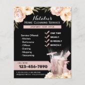 Moderne schoonmaakmaden voor het huis Classy Flora Flyer (Voorkant)