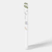 Moderne Schrift Waterverf Bloemen Wit Case-Mate iPhone Case (Achterkant / Links)