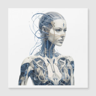 Moderne Sci-fi cyborg meisje