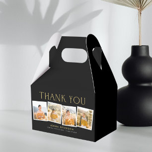 Moderne Scrapbook Graduation Party Favoriet Box Bedankdoosjes