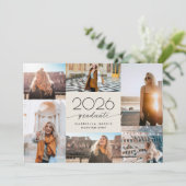 Moderne Script 2026 Afstudeerfeest Kaart (Staand voorkant)
