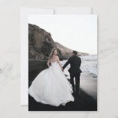 Moderne Script 2 Foto's Weddenschap Hartelijk dank Bedankkaart