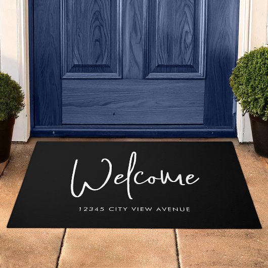 Moderne Script Aangepaste Kleur Minimalistische We Deurmat