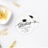 Moderne Script Afstudeer Bedankt Sticker