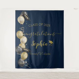 Moderne Script Afstudeerfeest Achtergrond | Afgest Wandkleed