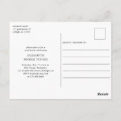 Moderne Script Afstuderen Photo Arch Afstudeerfees Briefkaart (Achterkant)