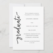 Moderne Script Arch-foto Aankondiging (Achterkant)