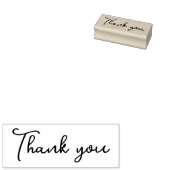 Moderne script bedankt zelfinkende stempel (Gestempeld)