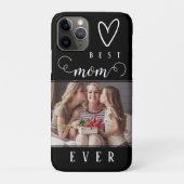 Moderne Script Beste Moeder Ooit Foto Case-Mate iPhone Case (Achterkant)