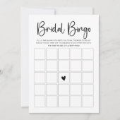 Moderne Script Bingo Spelkaart Kaart (Voorkant)