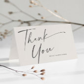 Moderne Script Boho Bruidsfeest Bedankkaart