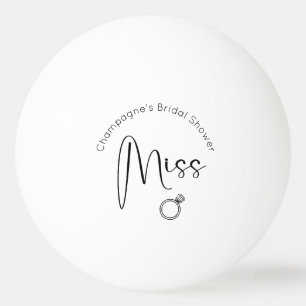Moderne Script Bruidsdouche Miss tot Mevrouw Pingpongballen