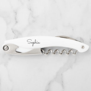 Moderne Script Bruidsmeisje Voorstel Cadeau Brides Kurkentrekker