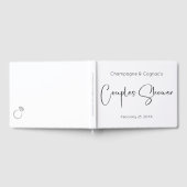 Moderne Script Bruidspaar Bruiloft Gastboek Gastenboek (Volledig)