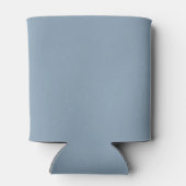 Moderne Script Bruiloft Feest Custom Dusty Blue Blikjeskoeler (Achterkant)