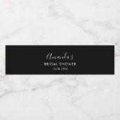 Moderne Script Bruiloft Feest Custom Waterfles Etiket (Enkel label)