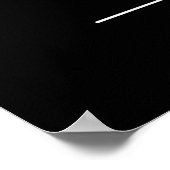 Moderne Script Bruiloftceremonie Richting Bord Poster (Hoek)